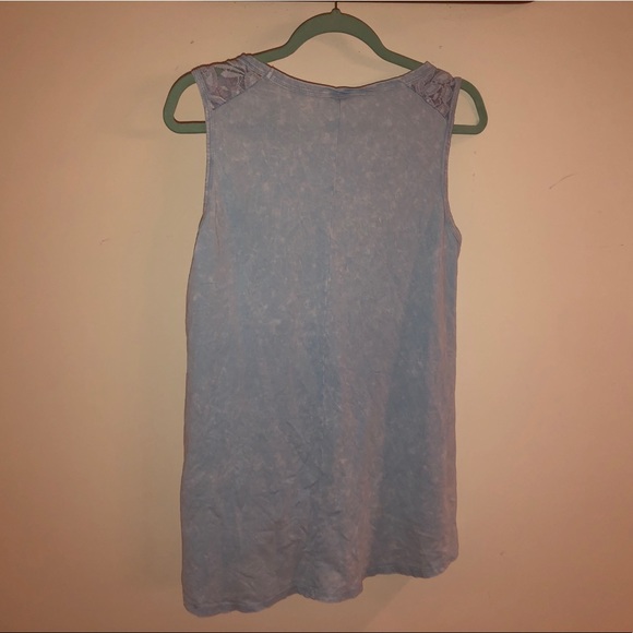 Light Blue Graphic American Age Tank Top - Picture 2 of 4
